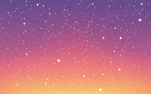 Fondo Espacial Cosmos Diseño Plano Universo Con Estrellas Blancas Galaxia — Vector de stock