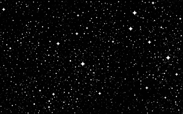 Космічний Фон Космос Текстура Чорному Тлі Темний Всесвіт Сузір Ями — стоковий вектор
