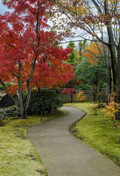 Tradycyjny Japoński Ogród Kokoen Sezonie Jesień Himeji Japonia — Zdjęcie stockowe