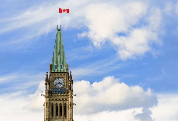Peace Tower of Parliament Hill in Ottawa, Canada Royalty Free Stock Photos