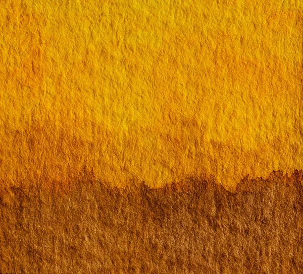 黄色和棕色水彩手绘艺术背景。地球 — 图库照片