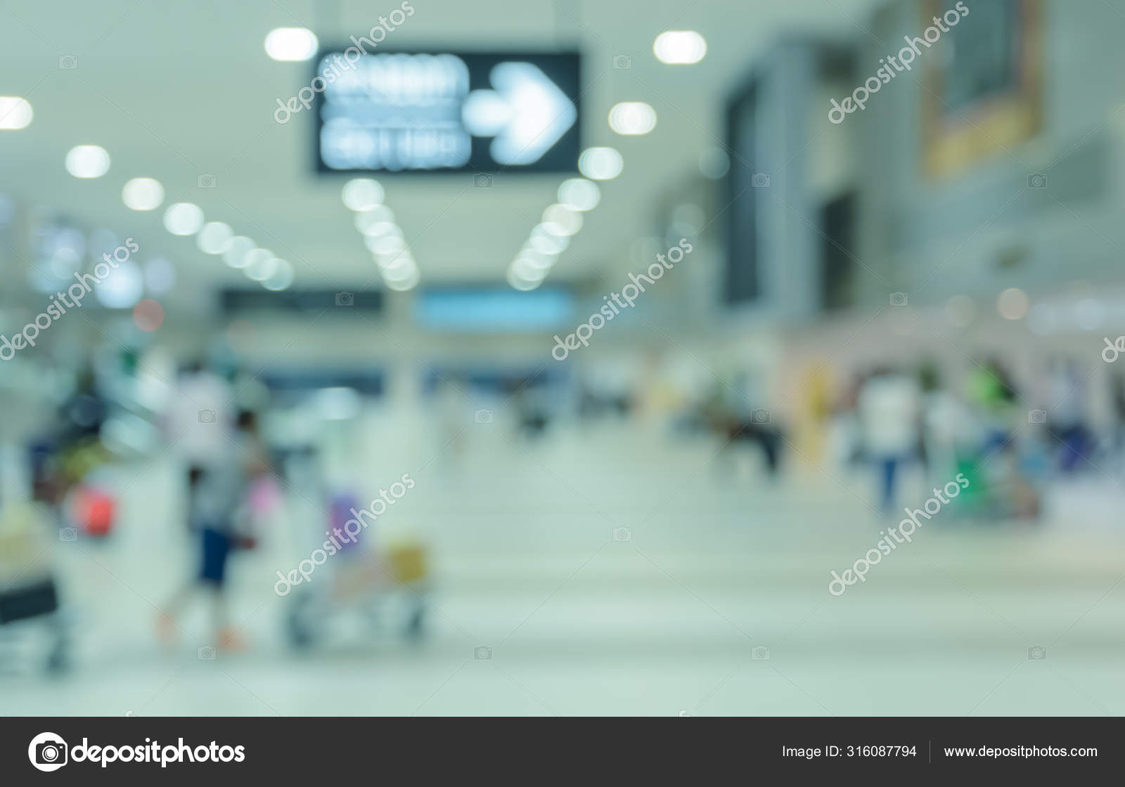 Blurred Passengers In Airport Arrival Terminal Background Stock Photo C Boonsom 316087794