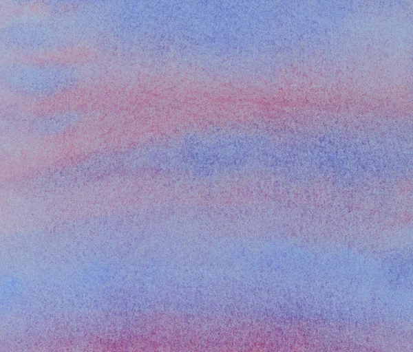 Abstract Aquarel Schilderen Achtergrond Gladde Blauwe Roze Lucht Handgetekend Papier — Stockfoto