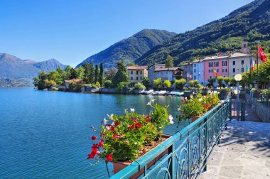 Osteno küçük köy Lake Lugano, İtalya