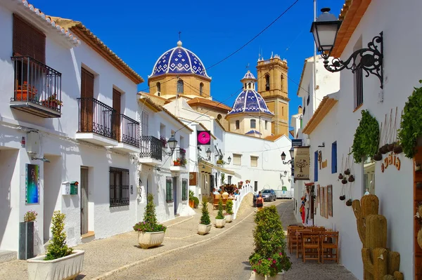 Velha Cidade Branca Altea Costa Blanca Espanha — Fotografia de Stock