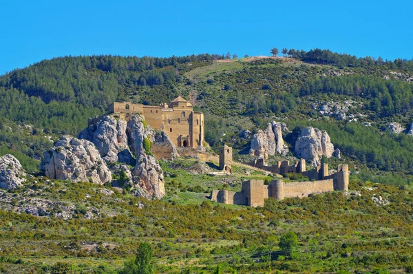 Castillo Loarre Vicino Huesca Aragona Spagna — Foto Stock