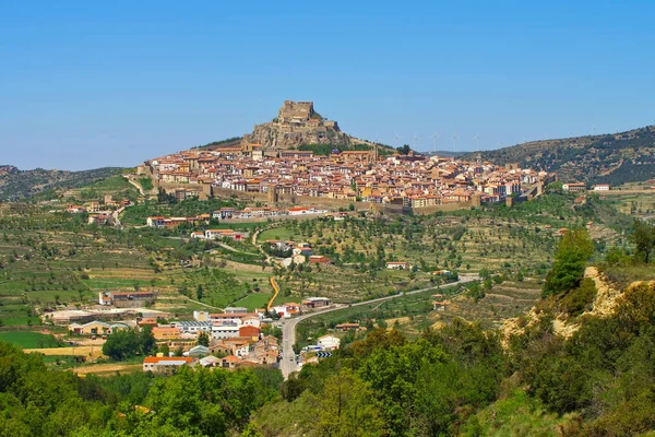 Staré Středověké Město Morella Castellon Španělsko — Stock fotografie