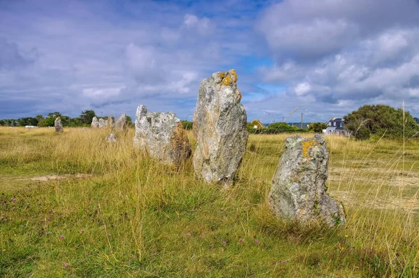 Alignements Lagatjar Crozon Der Bretagne — Stockfoto