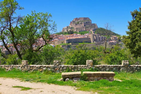 Den Gamla Medeltida Staden Morella Castellón Spanien — Stockfoto