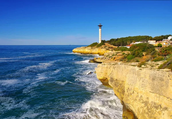 Torredembarra Lighthouse Tarragona Costa Dorada Catalonia Spain — Stock Photo, Image