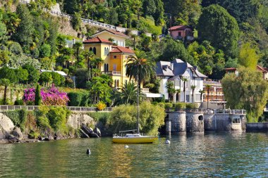 Lago Maggiore, Kuzey Italya'nin Riviera'da Cannero