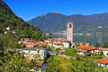 Osteno küçük köy Lake Lugano, İtalya