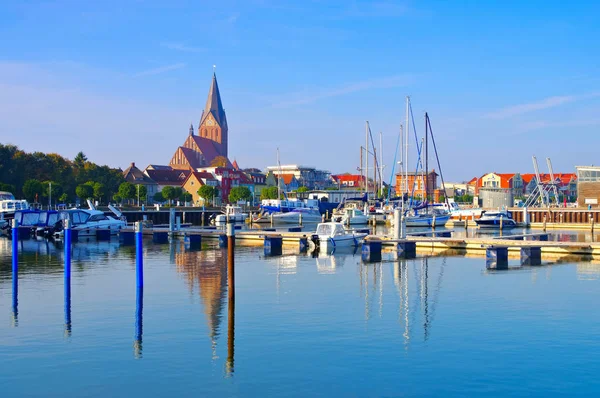 Barth Harbour Een Oude Stad Aan Bodden Duitsland Stockfoto