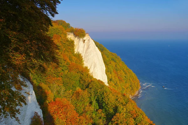 Insel Rügen, die Kreidefelsen im Herbst, der Königsstuhl — Stockfoto