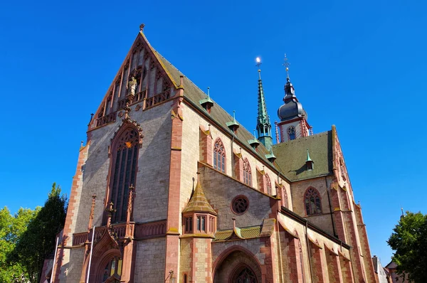 Kostel svatého Martina v Tauberbischofsheimu, Německo — Stock fotografie