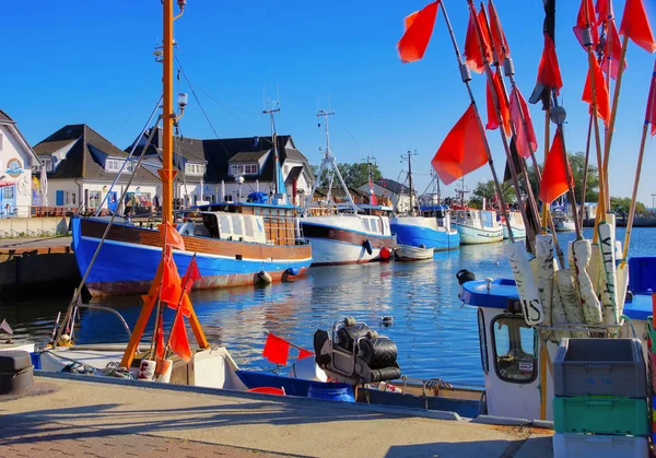 The harbour of Vitt on the island of Hiddensee — Stock Photo, Image