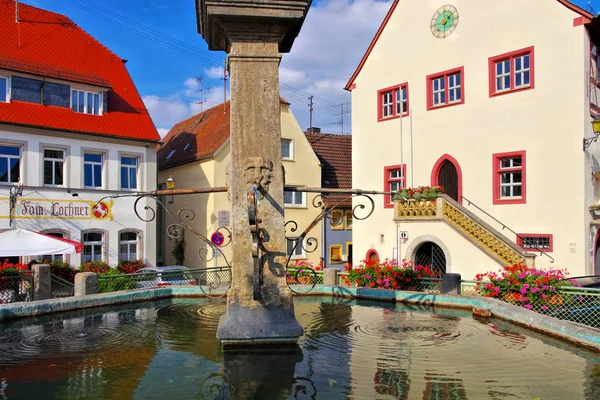 La ciudad Aub en Alemania — Foto de Stock