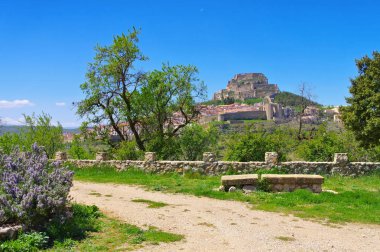 İspanya'da Morella eski ortaçağ kenti