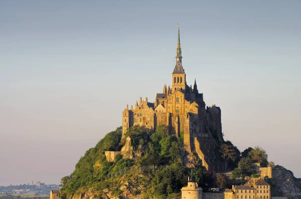 Opatství Mont Saint Michel v Normandii — Stock fotografie