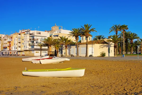 Praia de Torredembarra perto de Tarragona, Costa Dorada, Catalunha — Fotografia de Stock