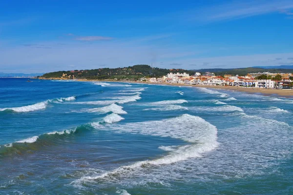 Plage Altafulla près de Tarragone, Costa Dorada, Catalogne — Photo