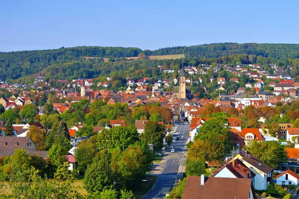 Cidade Tauberbischofsheim Alemanha Nordeste Baden Wuerttemberg — Fotografia de Stock