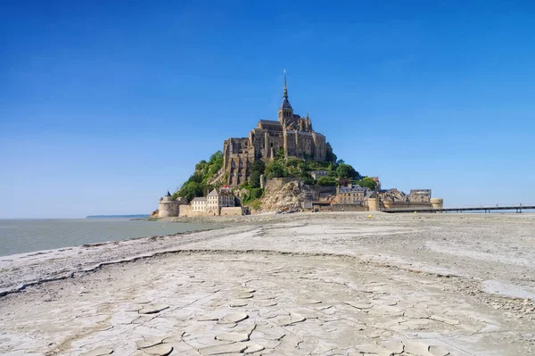 Mont Saint Michel Abbey Normandia França — Fotografia de Stock