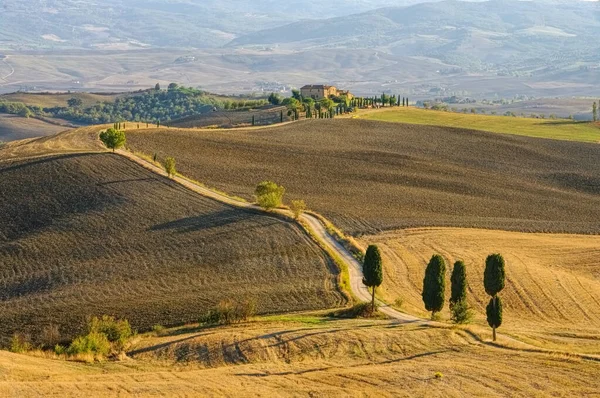 Podere Terrapille Outono Toscana Val Orcia — Fotografia de Stock