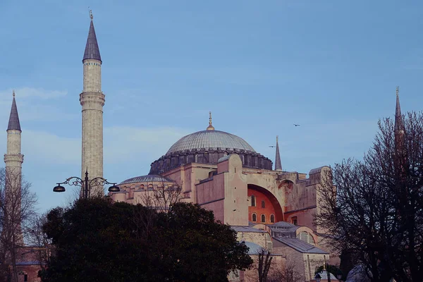 Udsigt Museumskomplekset Hagia Sophia Istanbul Tyrkiet - Stock-foto