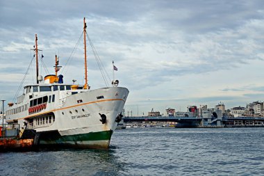 Istanbul, Türkiye - 30 Ocak 2019: Görünümünü Boğaziçi Boğazı, Istanbul, Türkiye