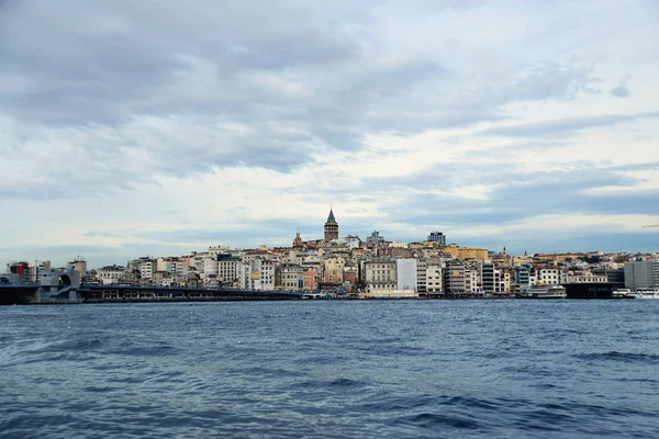 Istanbul Turquie Janvier 2019 Vue Détroit Bosphore Istanbul Turquie — Photo