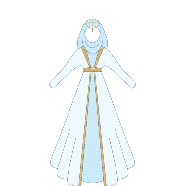 İzole Müslüman gelinlik