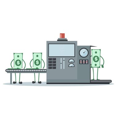 Para daha fazla para üretmek için üretim hattında çalışma