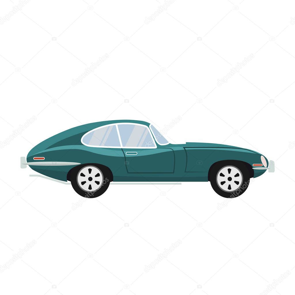 Retro convertible classic car design
