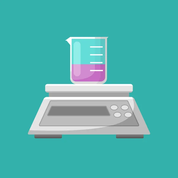 Equipo Laboratorio Equilibrio Vector Vaso Precipitados — Archivo Imágenes Vectoriales