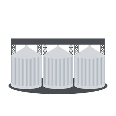 Frezeleme endüstrisi binasının vektör tasarımı