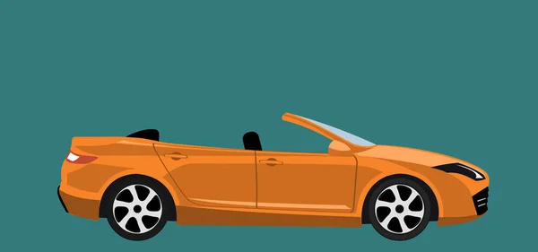 Gelber Luxus Moderner Sportwagen Hintergrund — Stockvektor