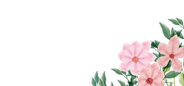 Schöne Bunte Aquarell Blumen Hintergrund — Stockvektor