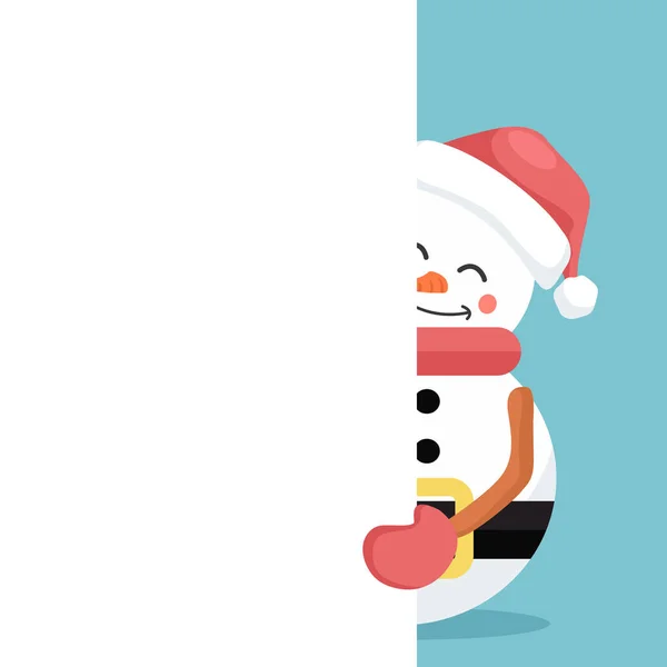 Vánoční Přání Napsání Zasvěcování Sněhuláka — Stockový vektor