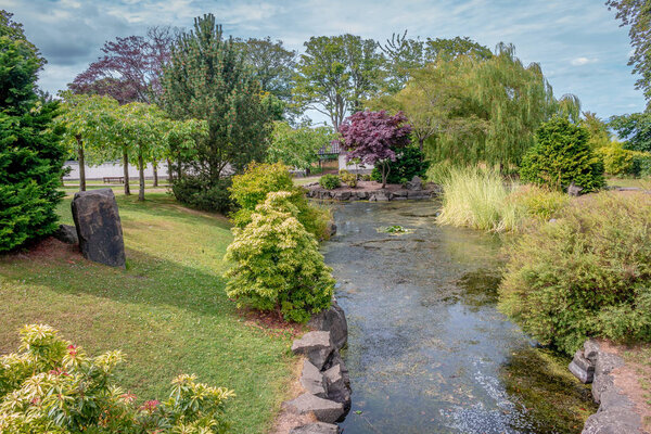 Shot taken of a Japanese Garden.