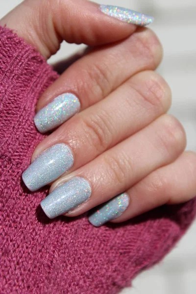 Manicure Nagels Patronen Nagels Gelakt — Stockfoto