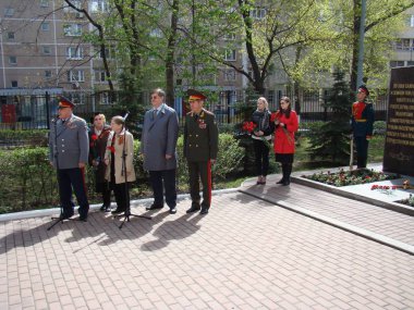 Moskova, Rusya, Büyük Vatanseverlik Savaşı askerler başkalaşım alay ve savaş gazileri onurlandıran 9 Mayıs 2018.