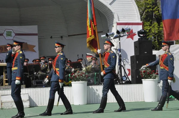 Moscou Russie Mai 2018 Honorant Grande Guerre Patriotique Par Des — Photo