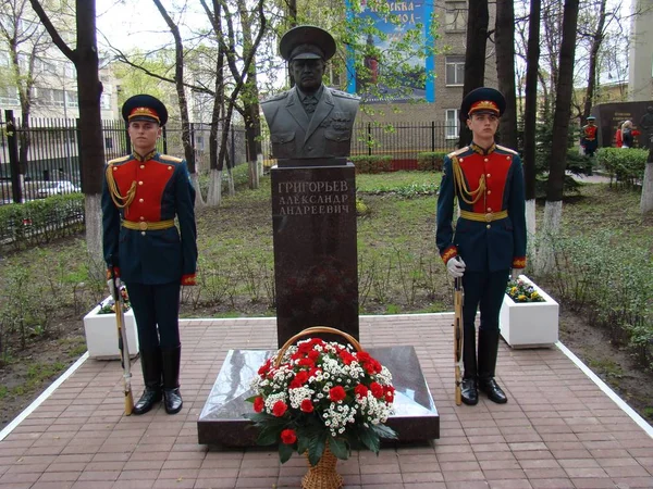 Москва Россия Мая 2018 Года Чествование Великой Отечественной Войны Воинами — стоковое фото