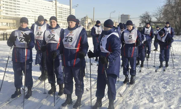 Moscow Russia January 2019 Sports Mass Events 154 Separately Commandant — Stock Photo, Image