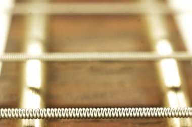 Gitar boyun yakın çekim dize