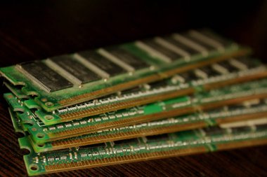 RAM, karanlık bir arka plan bileşenleri giden nesil Pc için operatif depolama aygıtında