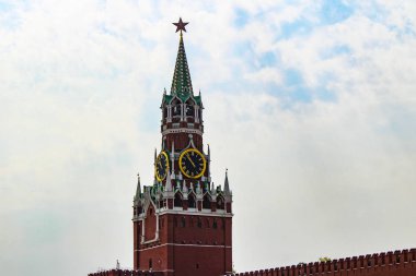 Spasskaya Kulesi - Moskova Kremlin seyahat kulesi Re bakan