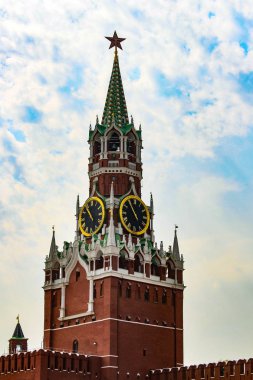 Spasskaya Kulesi - Moskova Kremlin seyahat kulesi Re bakan