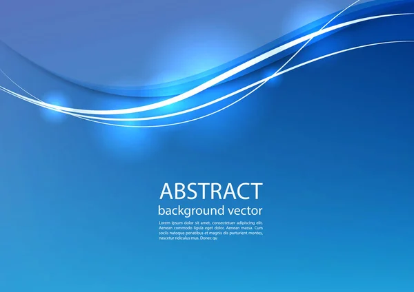 Blå Linjen Abstrakt Bakgrund Vektorillustration — Stock vektor